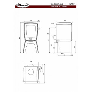 Печь-камин Dovre Vintage 30TB