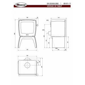 Печь-камин Dovre Vintage 35TB