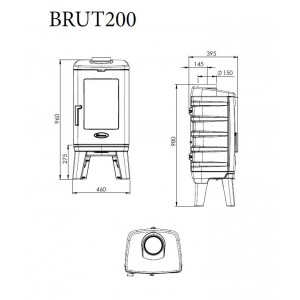 Печь-камин Dovre BRUT200