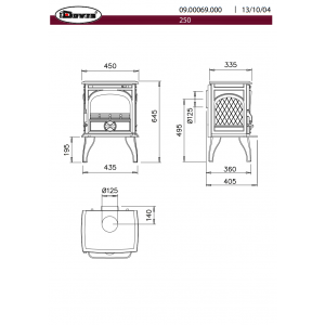 Печь-камин Dovre 250M