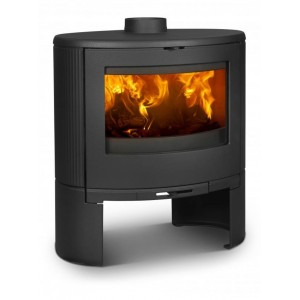 Печь-камин Dovre BOW, дровяная овальная, с округленным стеклом