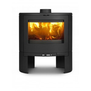 Печь-камин Dovre BOW, дровяная овальная, с округленным стеклом