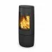 Печь-камин Dovre BOLD 400, дровяная, дизайнерская, на подставке с изогнутым стеклом