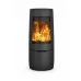 Печь-камин Dovre BOLD 400, дровяная, дизайнерская, на подставке с изогнутым стеклом