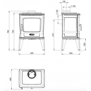 Печь-камин Dovre TAI35WT