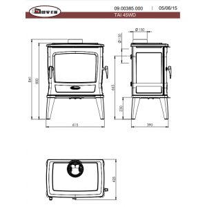 Печь-камин Dovre TAI45WD