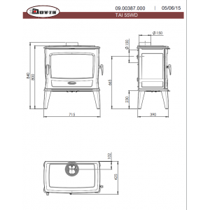 Печь-камин Dovre TAI55WD