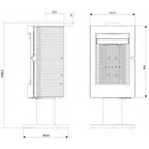 Печь-камин Invicta Pharos New