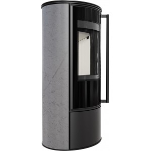 Печь-камин Kratki Erik, Grey satin