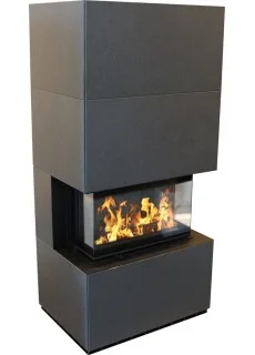 Каминокомплект Kratki Home Easy Box с топкой NBC, гранит