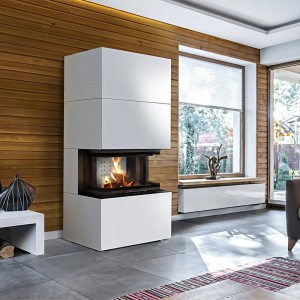 Каминокомплект Kratki Home Easy Box с топкой NBC, белый