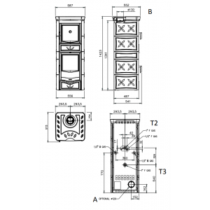 Печь-камин La Nordica TermoNicoletta forno DSA 4.0