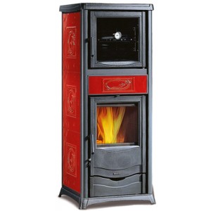 Печь-камин La Nordica Rossella Plus Forno Evo Liberty Bordeaux (Бордовый)