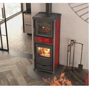 Печь-камин La Nordica TermoRossella Plus Forno D.S.A. 4.0 Bordeaux (Бордовый)