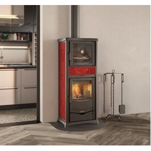 Печь-камин La Nordica TermoRossella Plus Forno D.S.A. 4.0 Bordeaux (Бордовый)