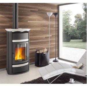 Печь-камин La Nordica Norma Steel S Evo Idro DSA Bianco