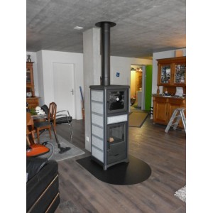 Печь-камин La Nordica Rossella Plus forno Evo Pietra Naturale (Нордика Росселла Плюс Форно Ево в Камне)