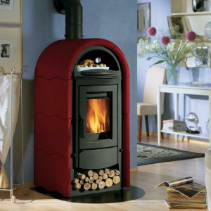 Печь-камин La Nordica Stefany Forno BII Bordeaux (Бордовый)