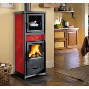 Печь-камин La Nordica TermoRossella Plus Forno D.S.A. 4.0 Bordeaux (Бордовый)