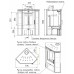 Печь-камин Мета-Бел Ритм 7 угловой АОТ-7,0