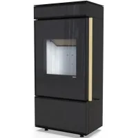 Печь-камин Defro Home Cube Mini, черная сталь