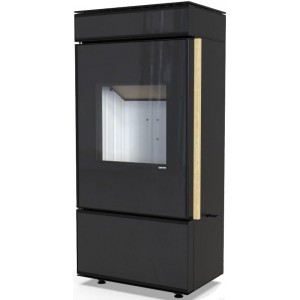 Печь-камин Defro Home Cube Mini, черная сталь