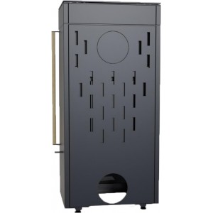 Печь-камин Defro Home Cube Mini, черная сталь