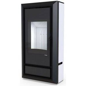Печь-камин Defro Home Ignis, белая сталь