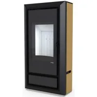 Печь-камин Defro Home Ignis, золотая сталь