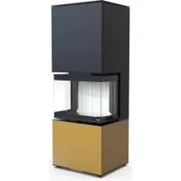 Печь-камин Defro Home Intra XSM C VER Compact 1, золотая сталь
