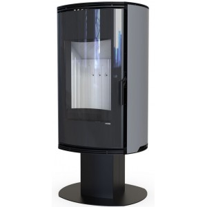 Печь-камин Defro Home Orbis Top, серая сталь
