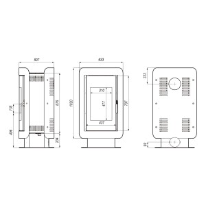 Печь-камин Defro Home Oval