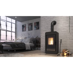 Печь-камин Defro Home Pico, красная сталь