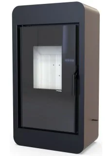 Печь-камин Defro Home Pico, коричневая сталь
