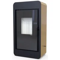Печь-камин Defro Home Pico, золотая сталь