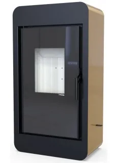 Печь-камин Defro Home Pico, золотая сталь