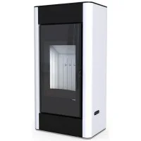 Печь-камин Defro Home Solum, белая сталь