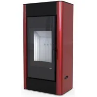 Печь-камин Defro Home Solum, красная сталь