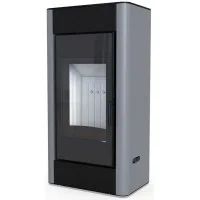 Печь-камин Defro Home Solum, серая сталь