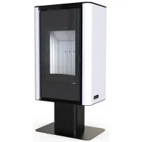 Печь-камин Defro Home Solum Top, белая сталь