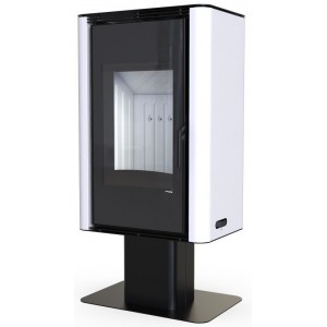 Печь-камин Defro Home Solum Top, белая сталь