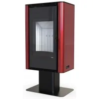 Печь-камин Defro Home Solum Top, красная сталь