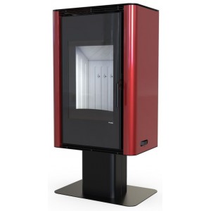 Печь-камин Defro Home Solum Top, красная сталь