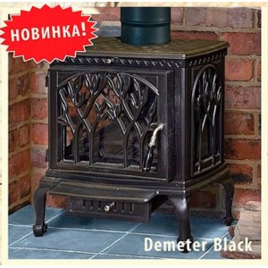 Печь-камин Eurokom Demeter Black