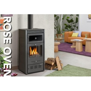 Печь-камин Hosseven Rose Oven Burgundy