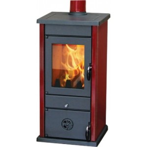Печь-камин MBS Thermo Vesta Plus Dark Red