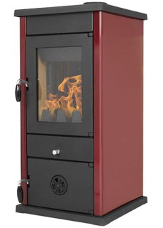 Печь-камин MBS Thermo Vesta Plus Dark Red