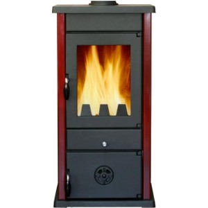 Печь-камин MBS Thermo Vesta Plus Dark Red