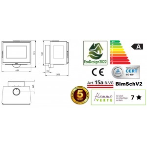 Печь-камин Panadero Java Wall EcoDesign