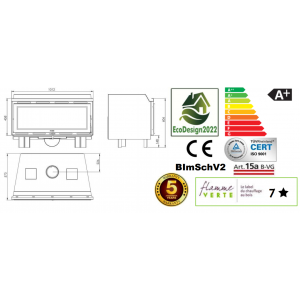 Каминная топка PANADERO INSERT C-101-S EcoDesign
